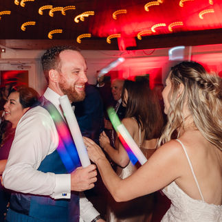 Bride and Groom Dancing in Reception