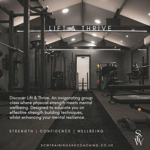 Lift & Thrive. A small group strength training class based in Adel, North Leeds.