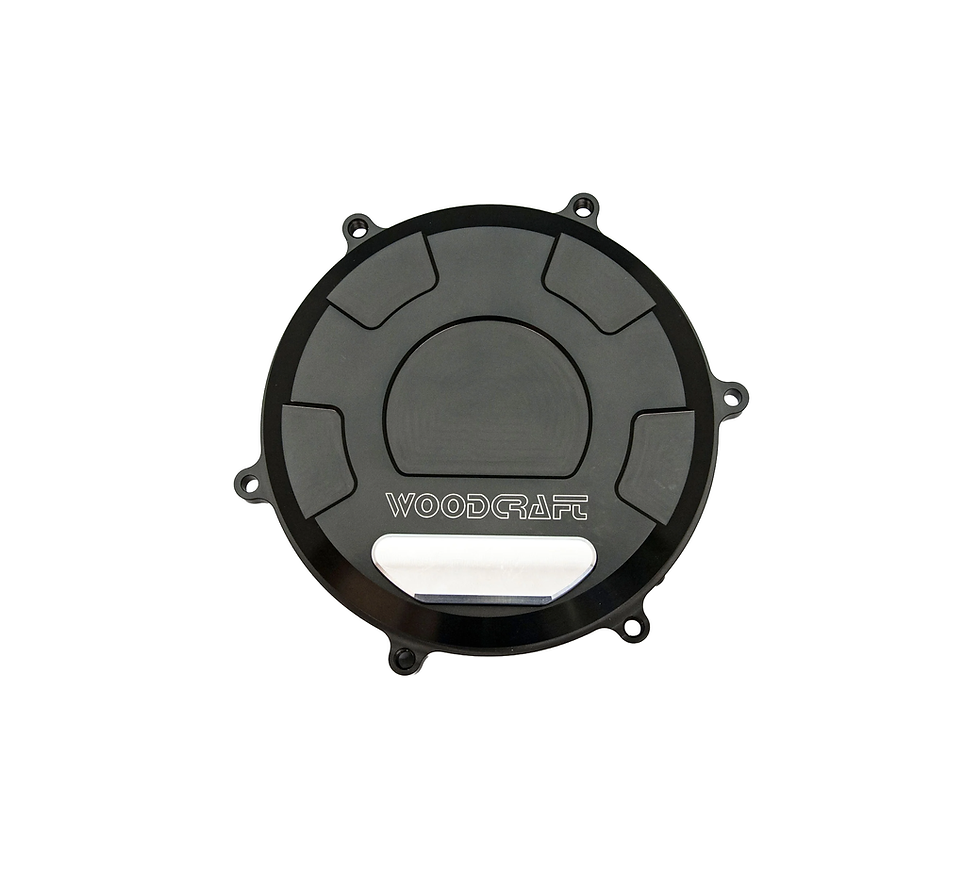 Thumbnail: Woodcraft Clutch Cover w/ Skid Pad Ducati 1199/1299/959/V2 Panigale 2012-2024