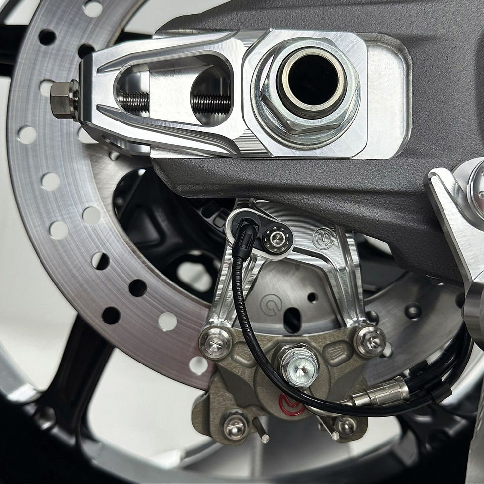 Thumbnail: Motocorse Billet Chain Adj and 64mm Caliper Bracket Ducati Panigale/SF V4 25+