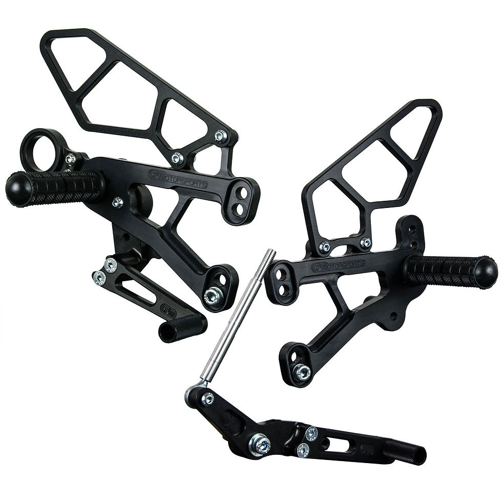 Woodcraft 2009-2014 S1000RR / 2013-2014 HP4 Rearset Kit w/ Pedals, STD/GP