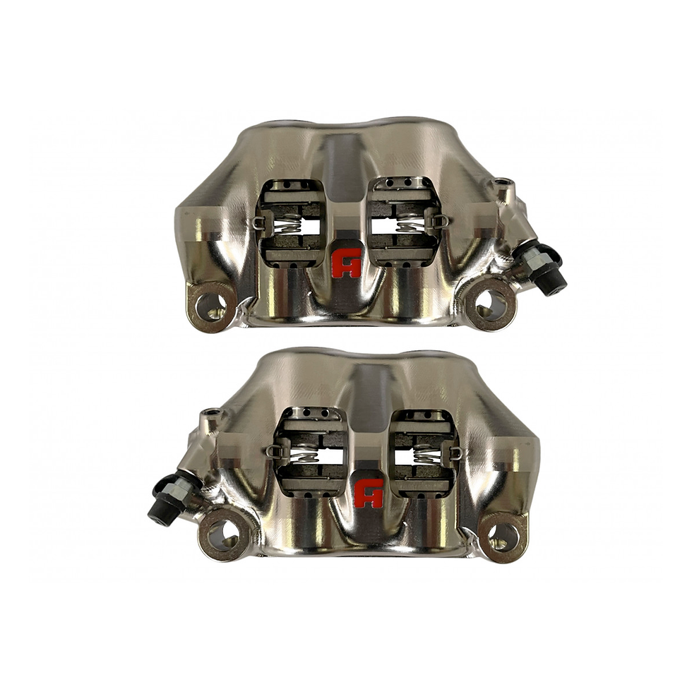 Thumbnail: Accossato Monoblock CNC Radial Brake Caliper Distance 100 mm with Titanium Pist