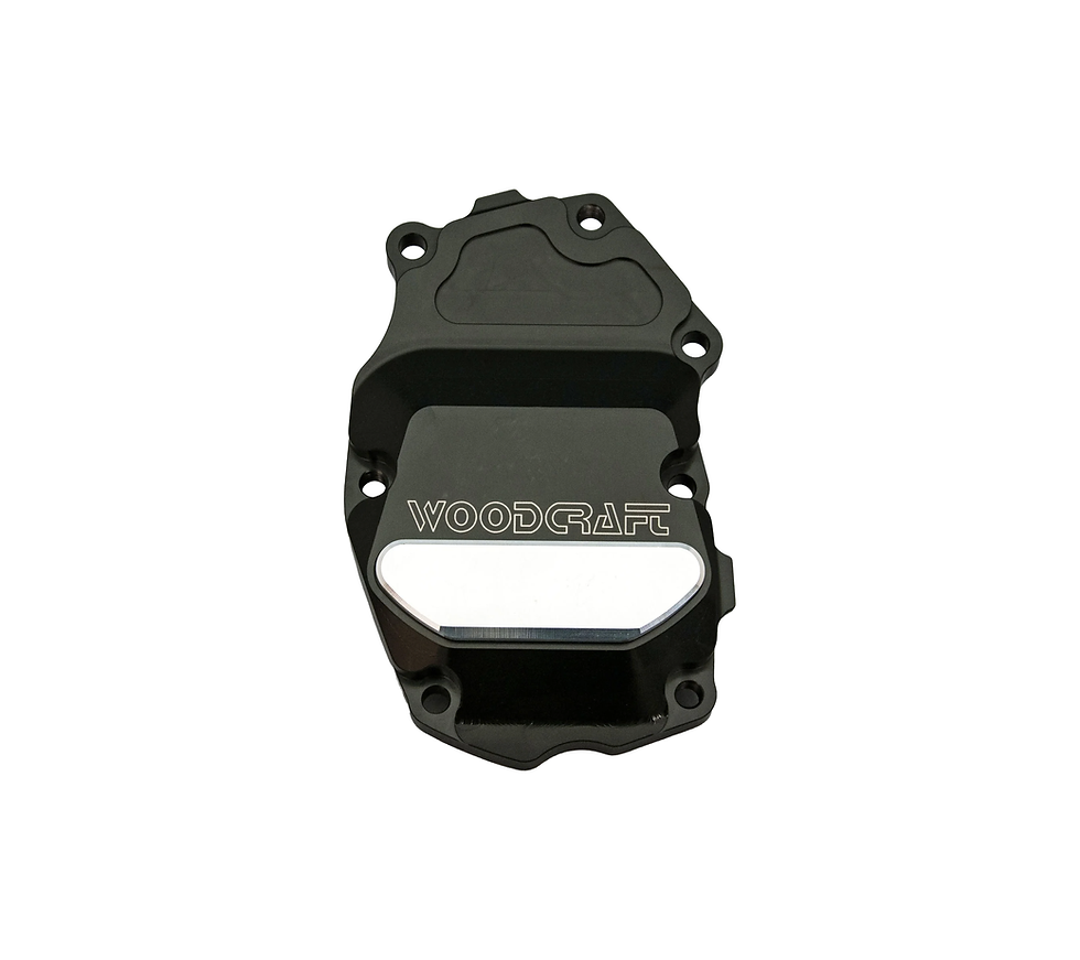 Thumbnail: Woodcraft Crank/Ignition Trigger Cover w/ Skid Pad Triumph Daytona 675