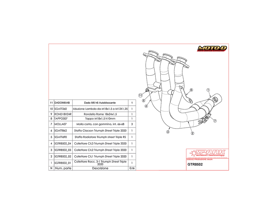 Thumbnail: Spark "Grid-O" Full Exhaust System Triumph Street Triple 765 R/RS Moto2 (2018+)