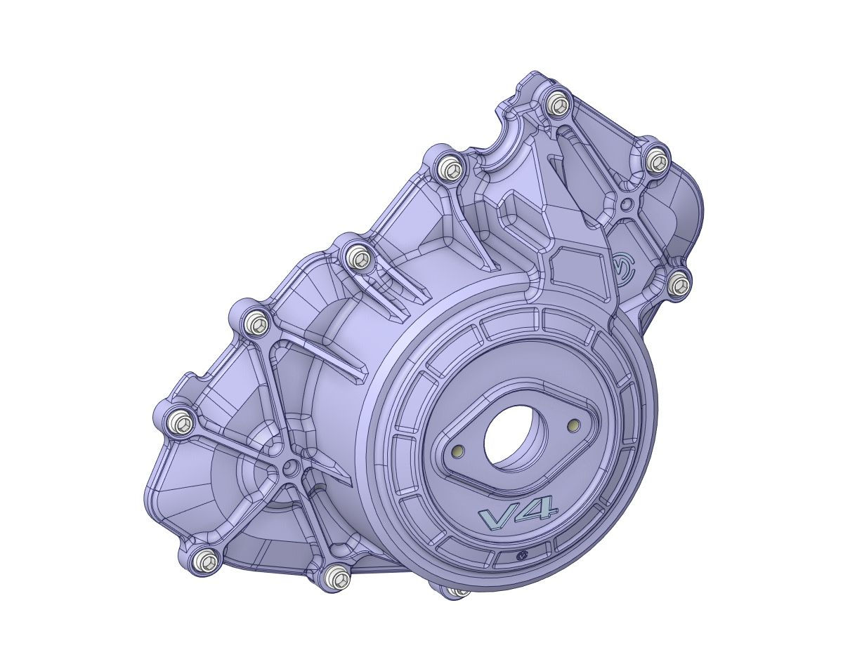 Motocorse Billet Aluminum Alternator Crankcase Cover Ducati Panigale V4