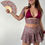 Thumbnail: THATS SO.. FNKY WILD CHERRY PLEAT SKIRT