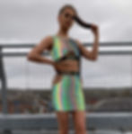 Thumbnail: THATS SO.. REFLECTIVE ELASTIC CUT OUT CROP TOP