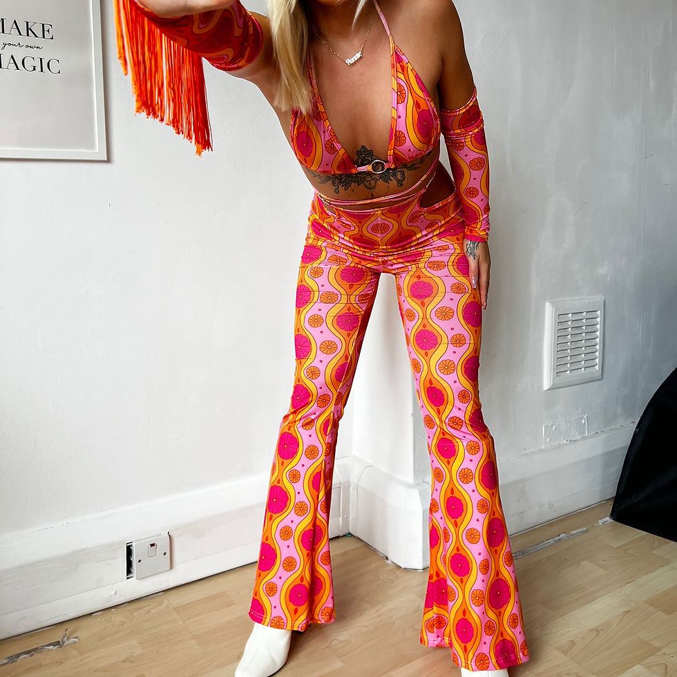 Thumbnail: THATS SO.. FLOWER POWER CUT OUT FLARES