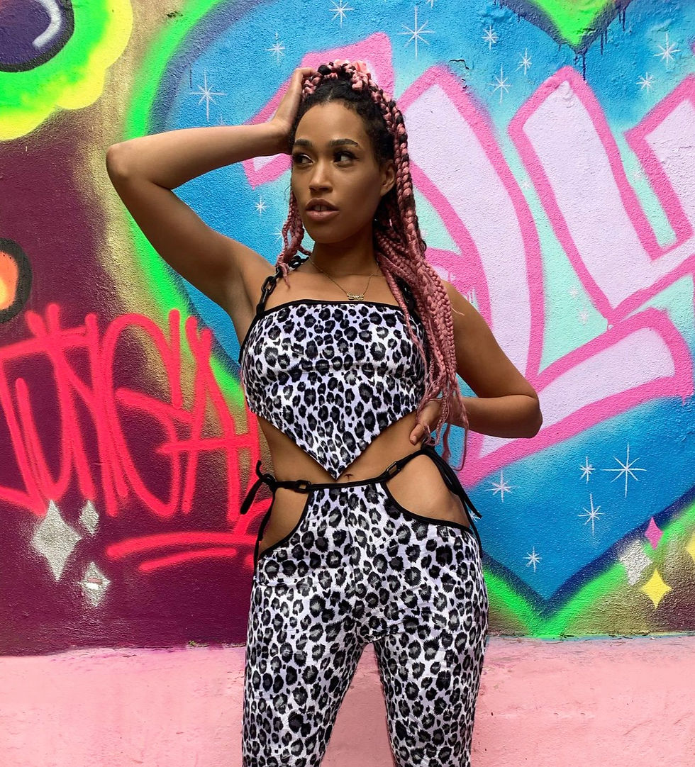 Thumbnail: THATS SO..  CHEETAH CHAIN BANDANNA TOP