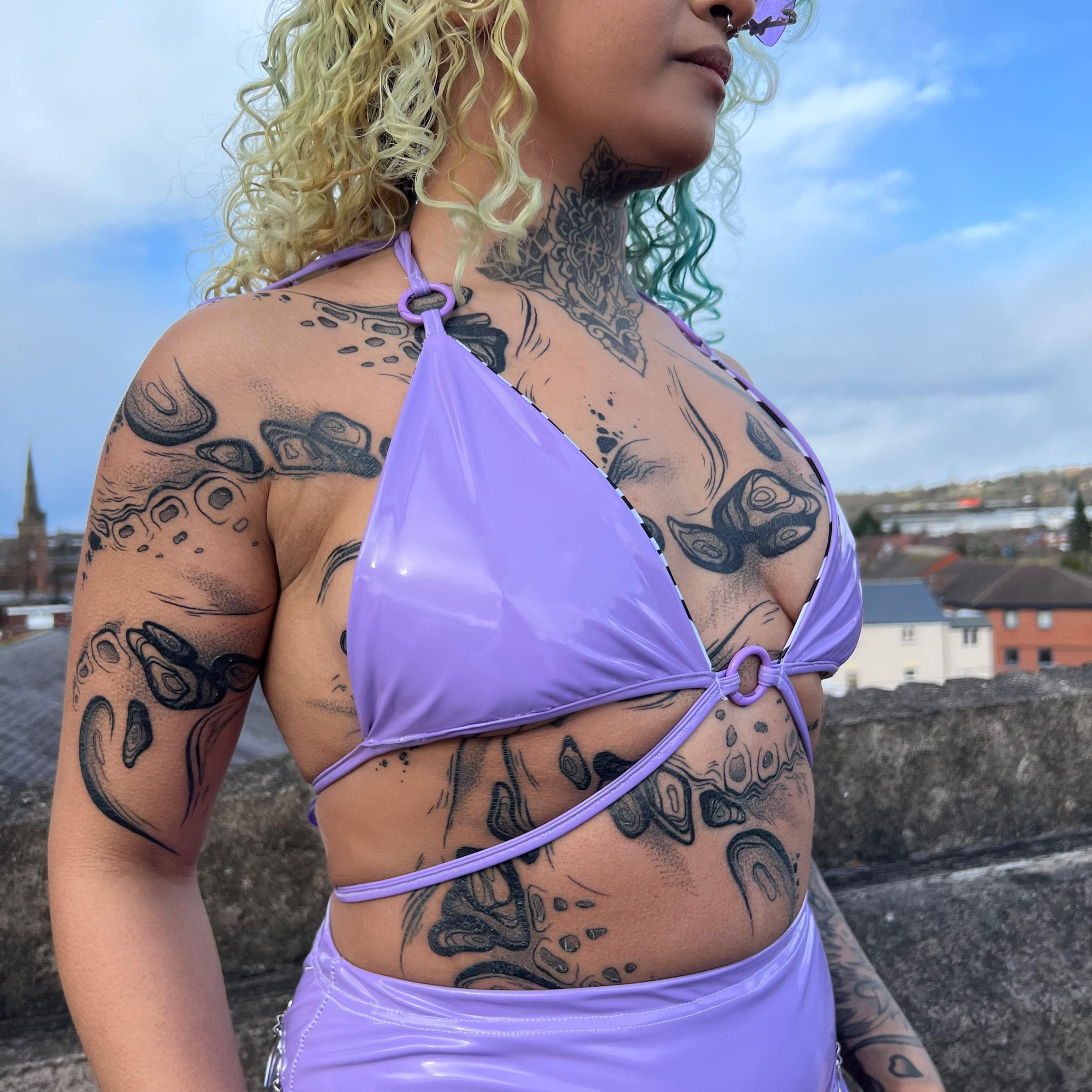 THATS SO.. LILAC PVC RING  BRA