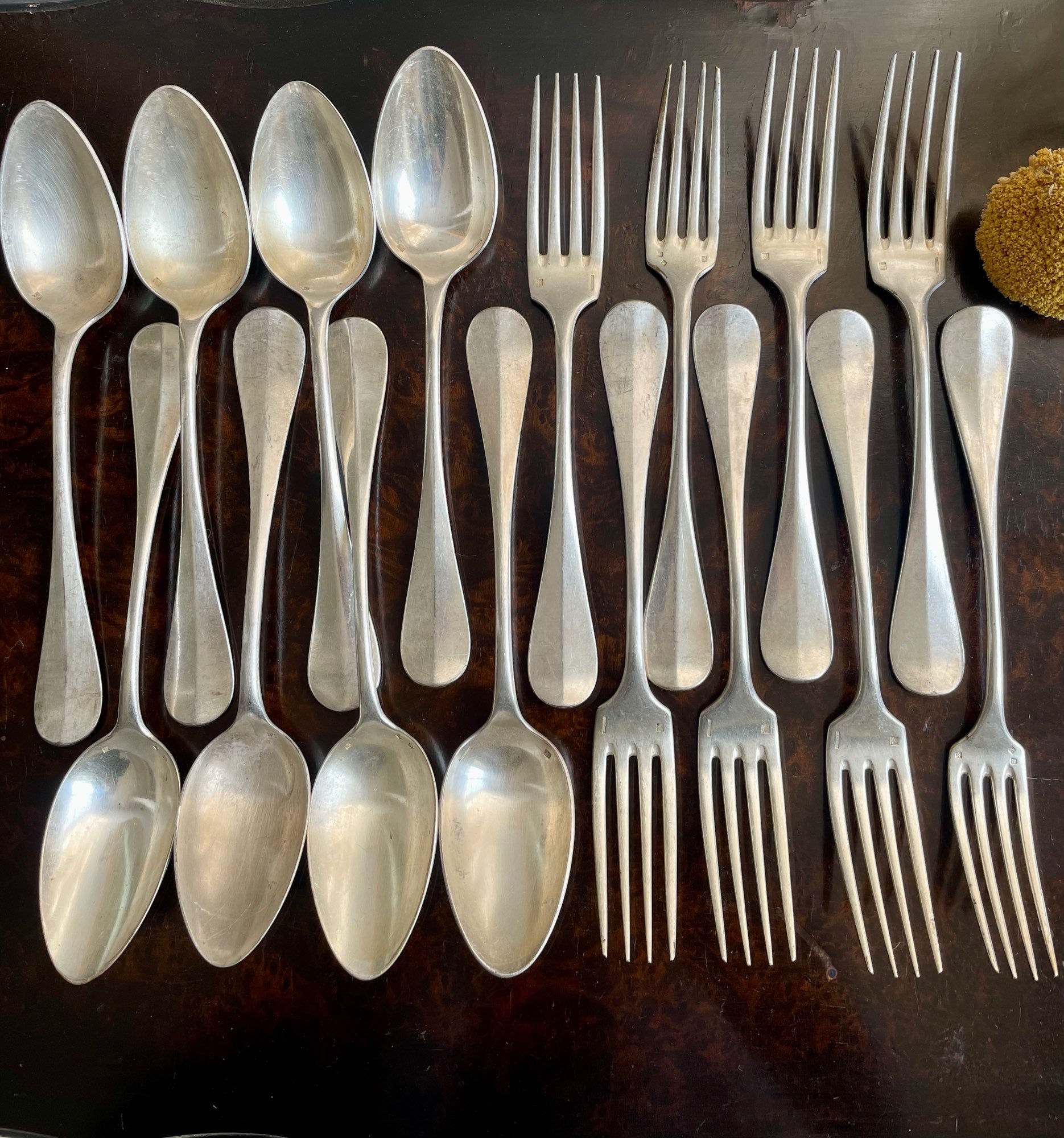 Couverts en argent 16 pièces 