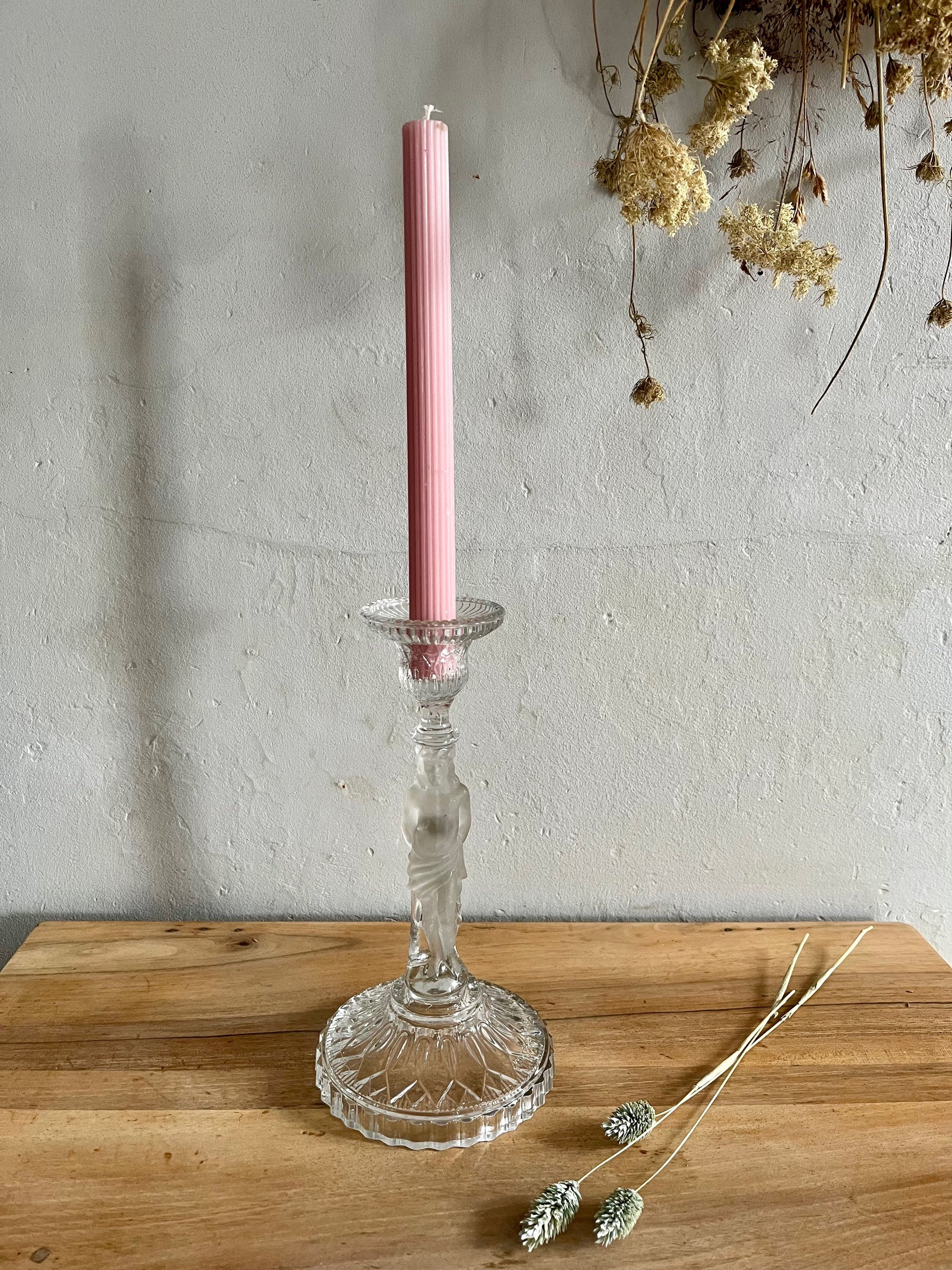 Bougeoir en verre « Christ » 