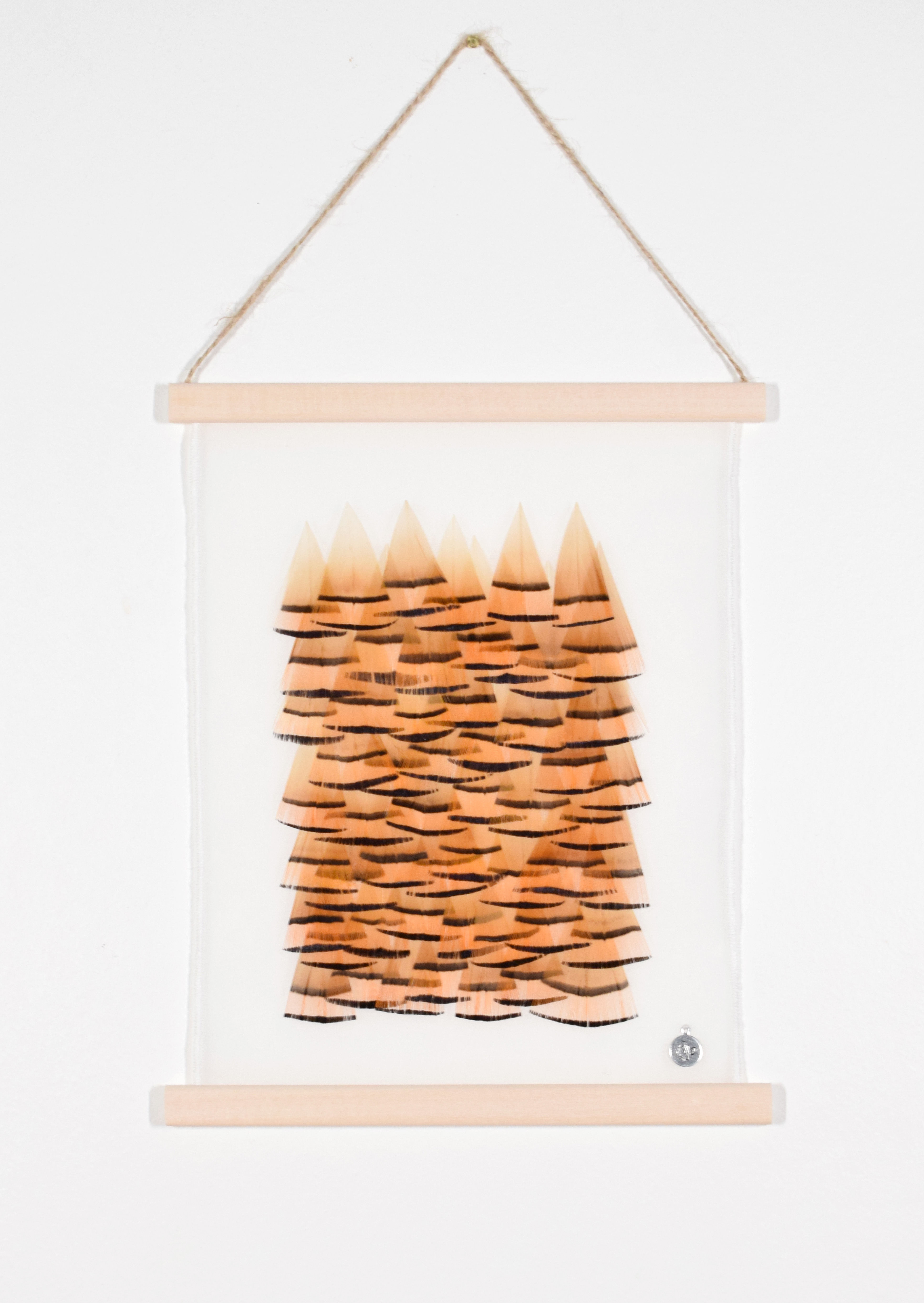 Kakémono collerette - faisan Doré