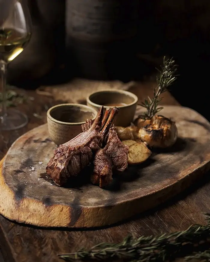rack de cordero en Taboo Restaurante