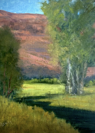 Waiting by the Stream - Oil by Barb Smith.png