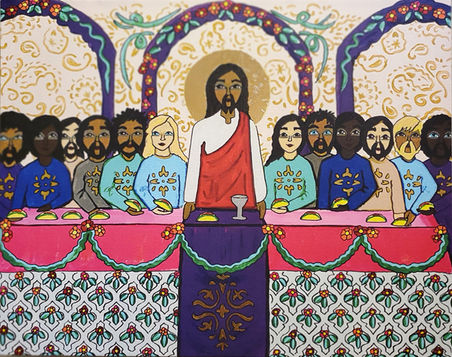 Last Supper - Mixed Media by Erin Leeper.