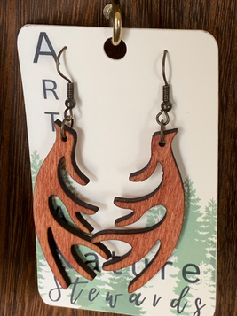 Antler Earrings- Jewelry by Kate Colby.