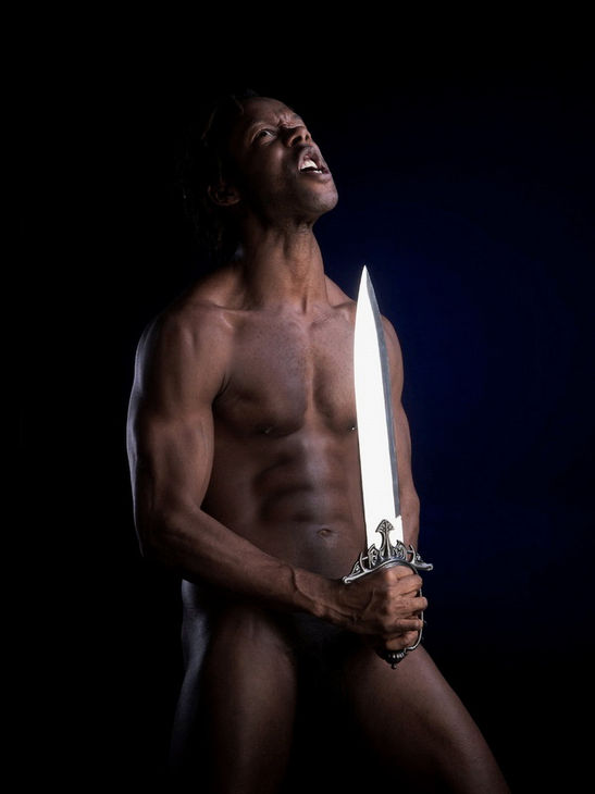 Male model, fine art studio, Montreal, Claude Gauthier