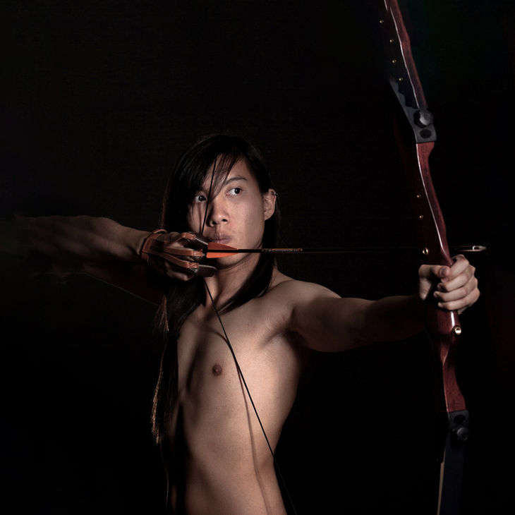 Male model, fine art studio, Montreal, Claude Gauthier