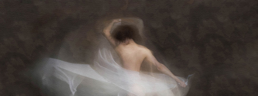 Danse Imaginaire photographie floue, danseur en mouvement