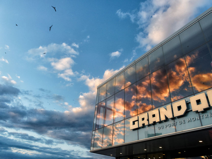 Grand Quai of the Old Port Montreal, waterfront architecture — fine art photography Claude Gauthier
