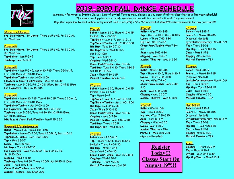 2020 Alds Schedule The DanZe Zone Schedule 2020 Alds Schedule The DanZe Zone Schedule