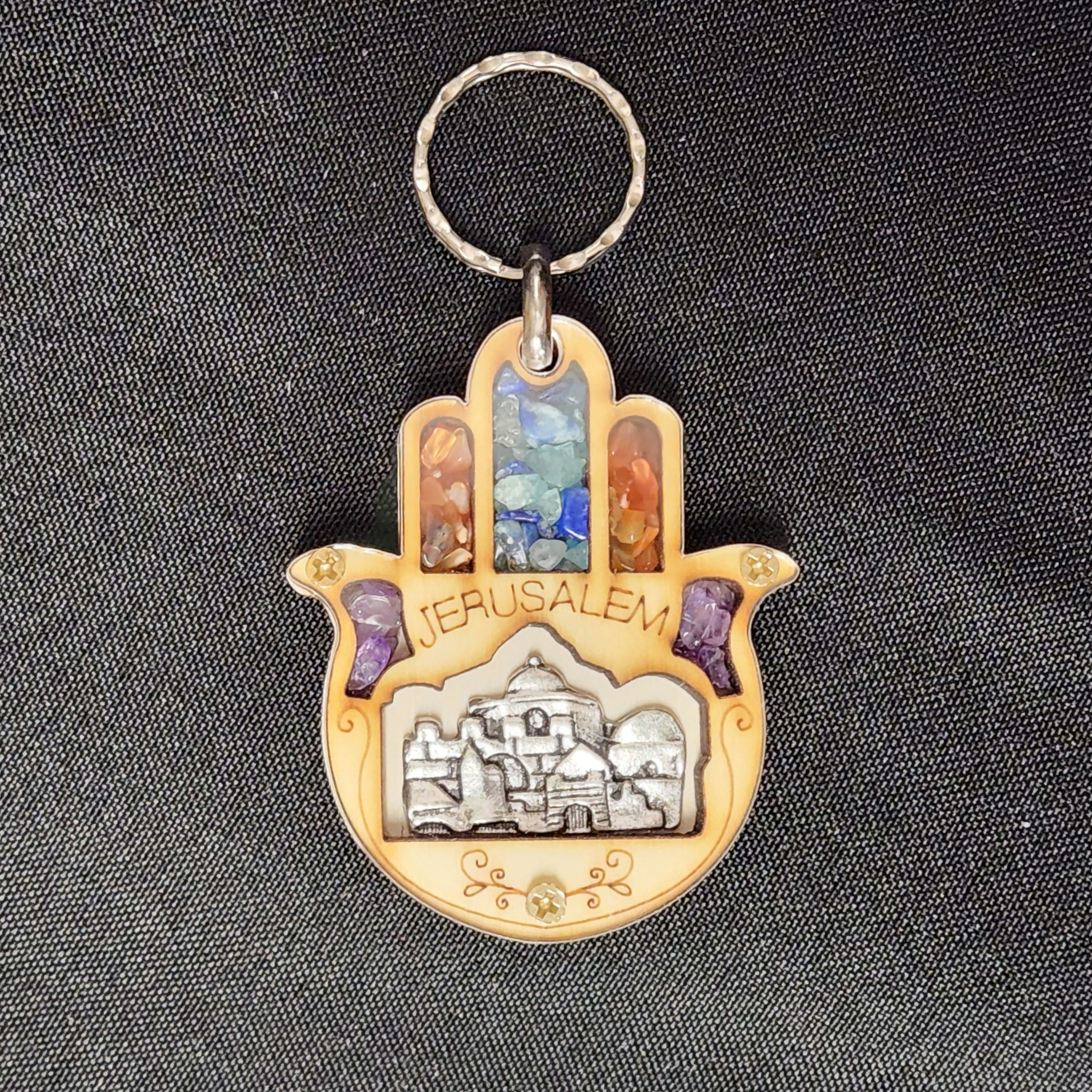 Blessing: Hamsa Wall Hanging or Key Ring, Lazer Cut Wood