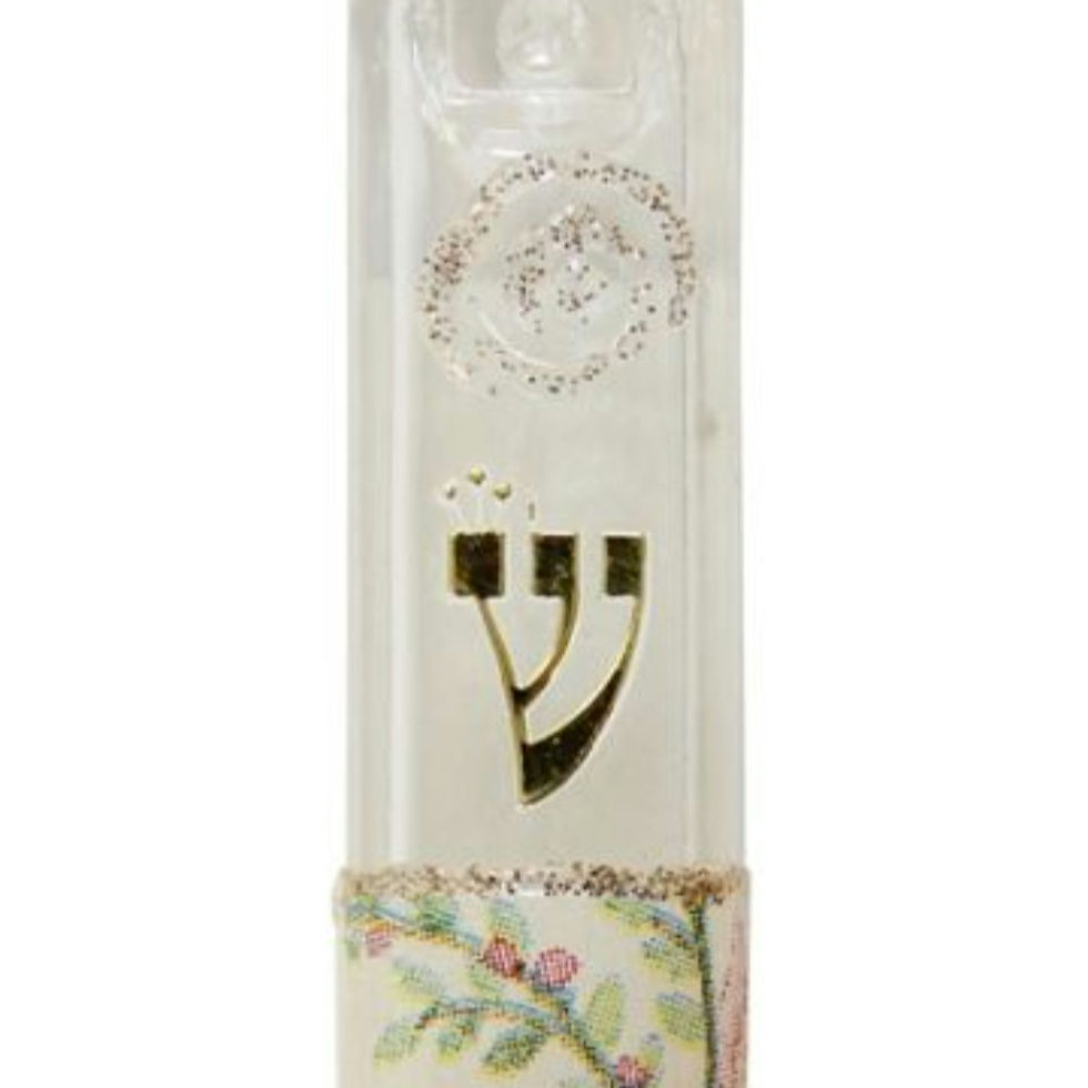 Thumbnail: Mezuzah: Lucite Rose Mezuzah 3.5" by Lily Art
 Israel