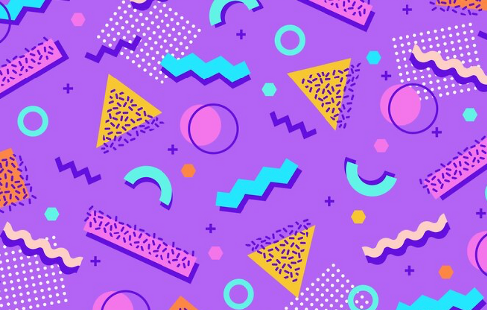 Geometric background in 80s style Free Vector.png