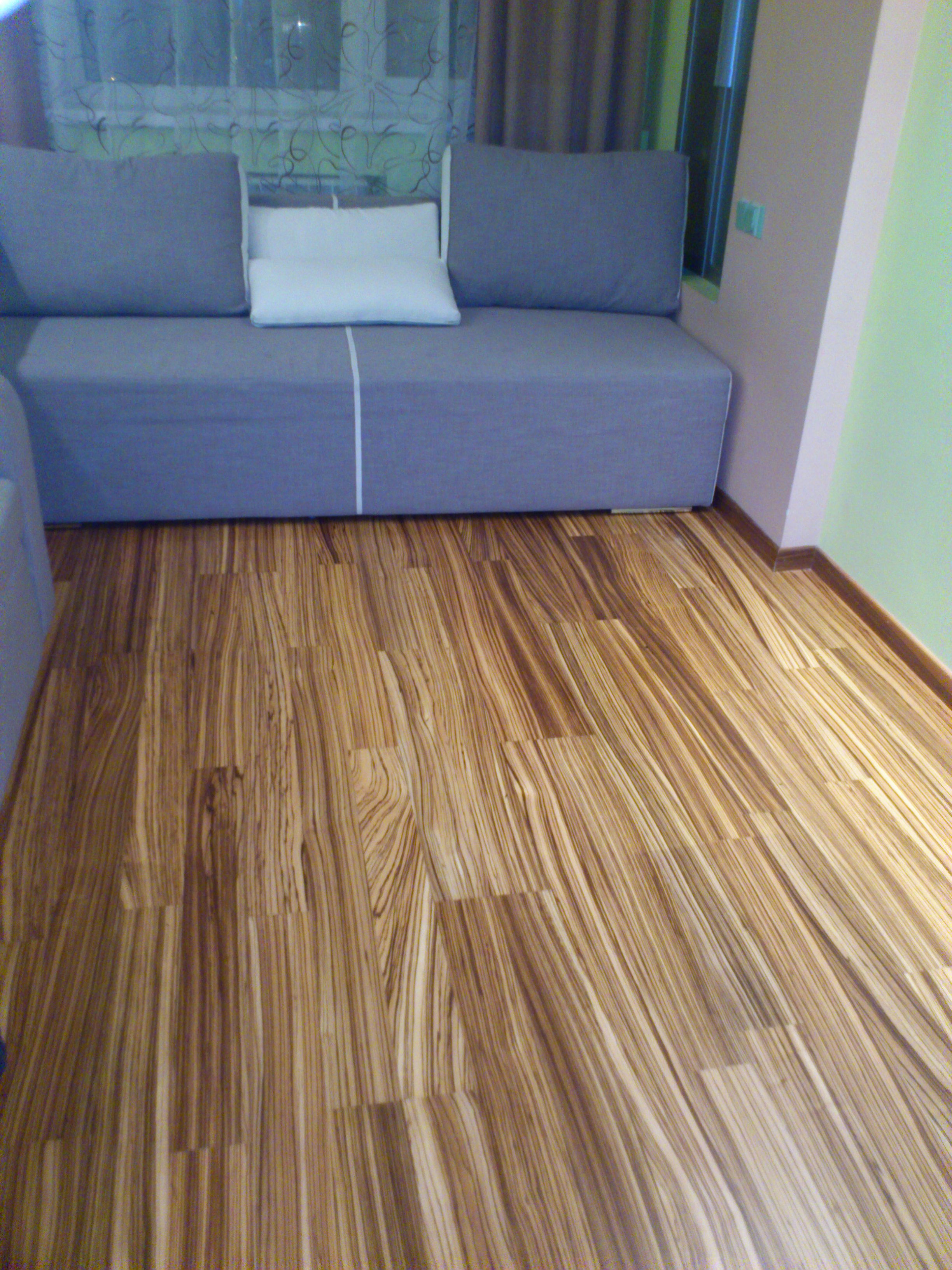 Паркетна дошка SERIFOGLU 2-полосна , Зебрано, Лак