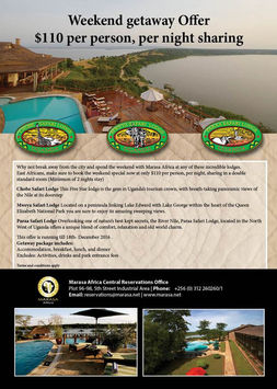 Marasa Africa Weekend Getaway Offer