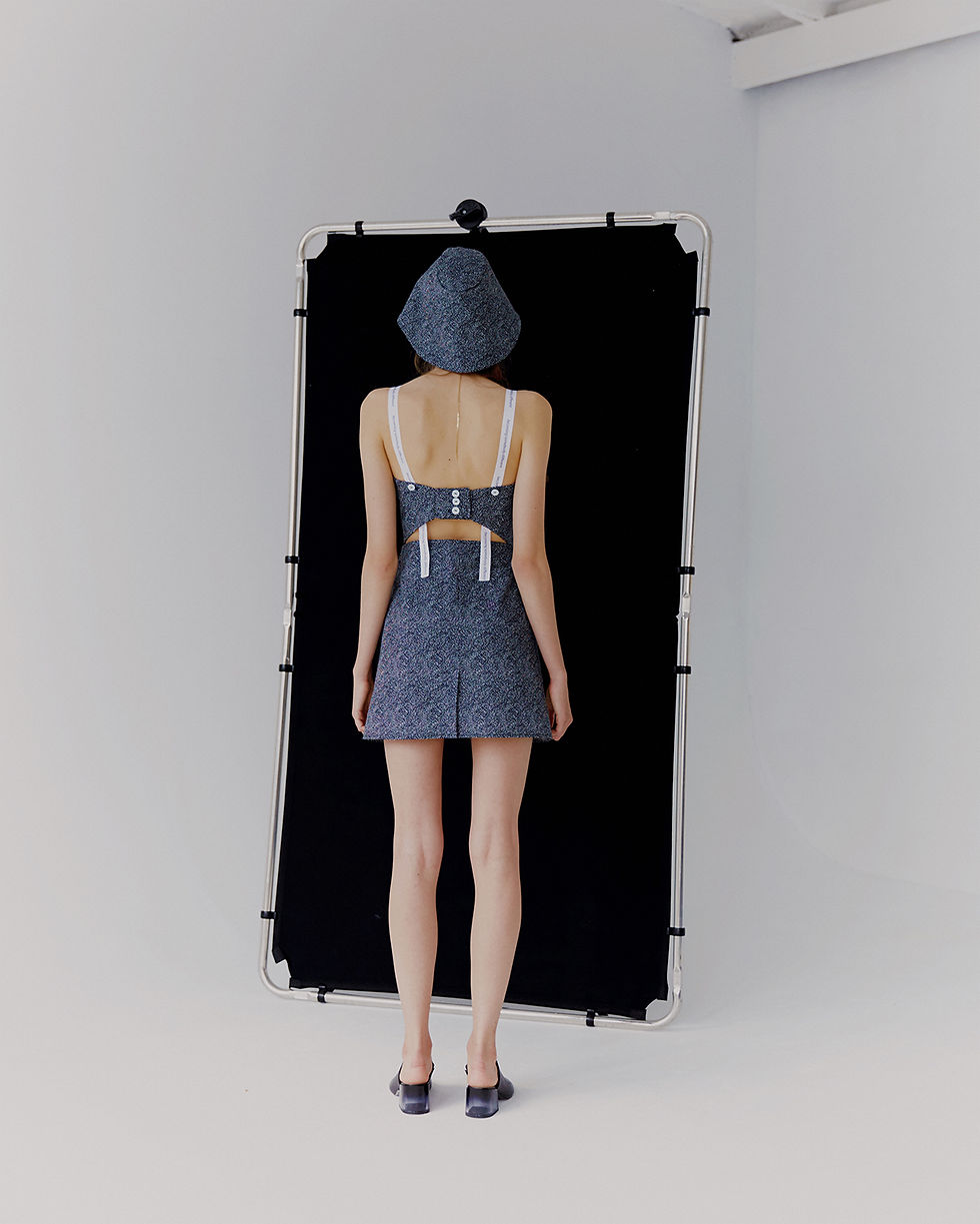 Miniatura: Sukienka granatowa w kropki "becoming…"