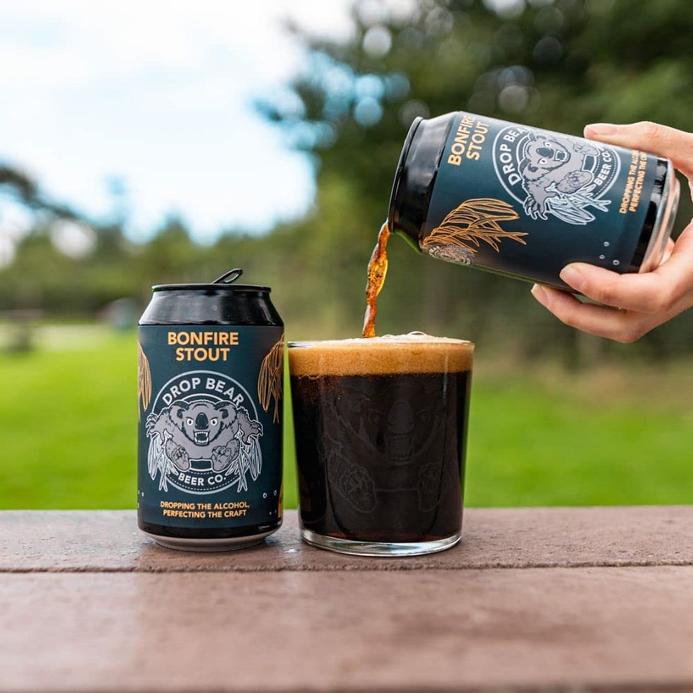 Drop Bear Bonfire Stout alcoholvrij bier