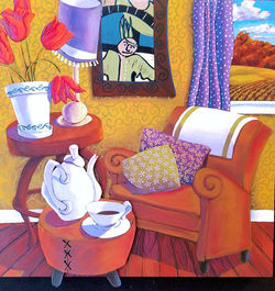 Morning Joe! 18x18 SOLD