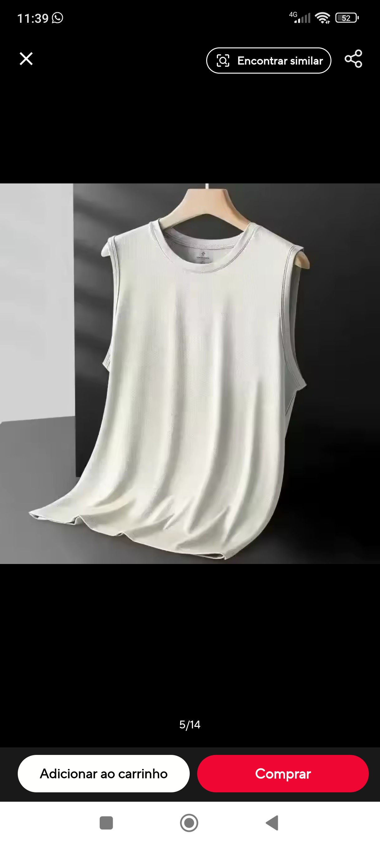 Regata masculina dry fit sem mangas - imagem 1