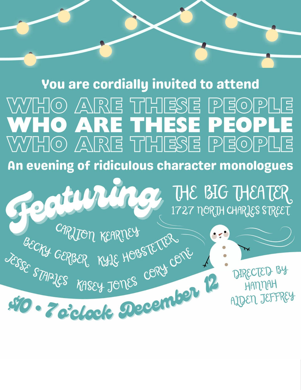 Who Are These People?