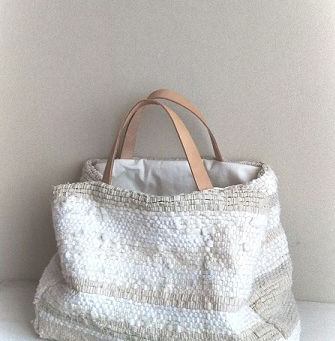 裂き織りバックと布小物展