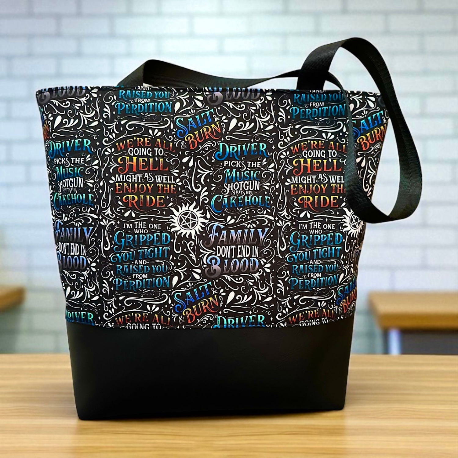 SPN sayings Tote Bag