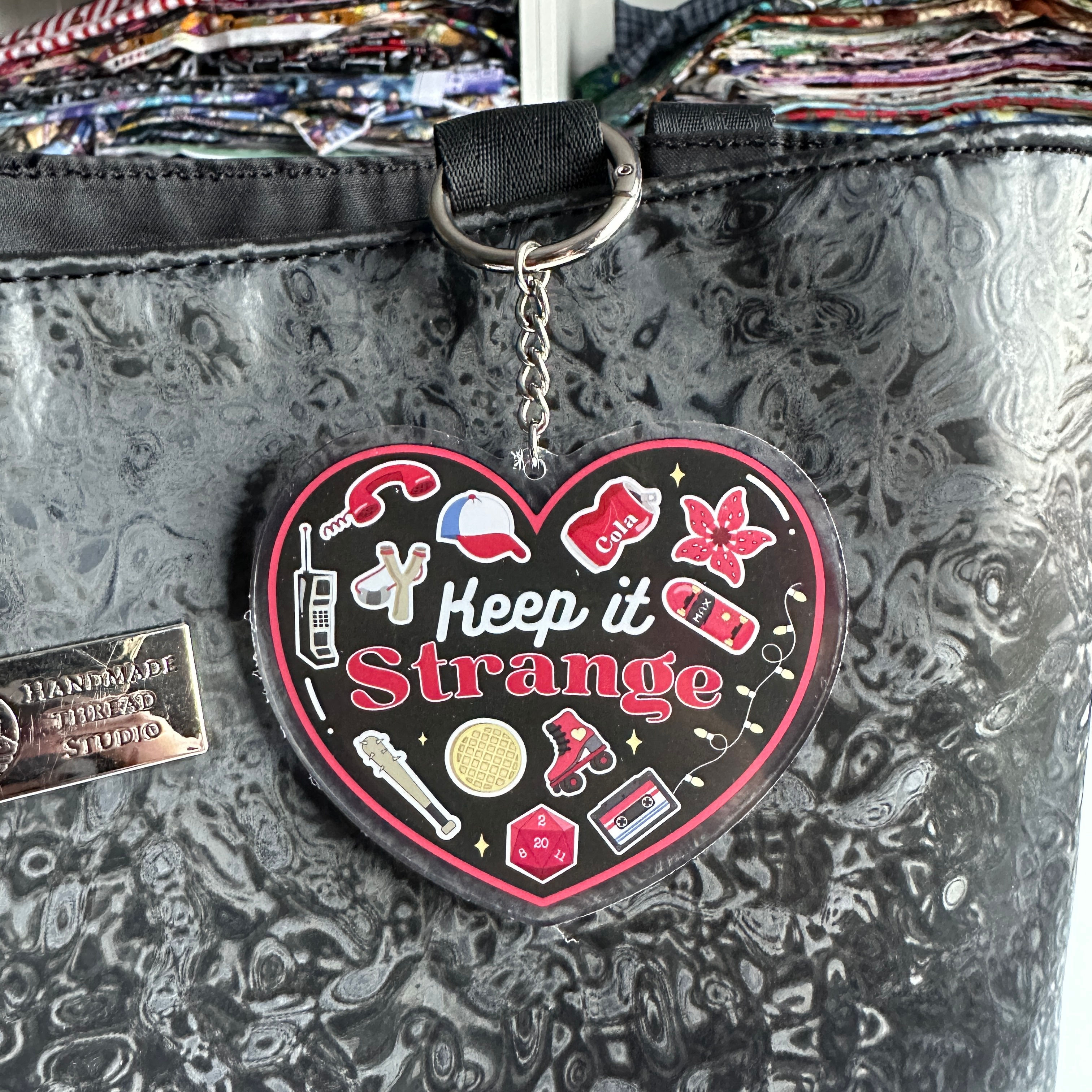 Keep it strange Bag Tag