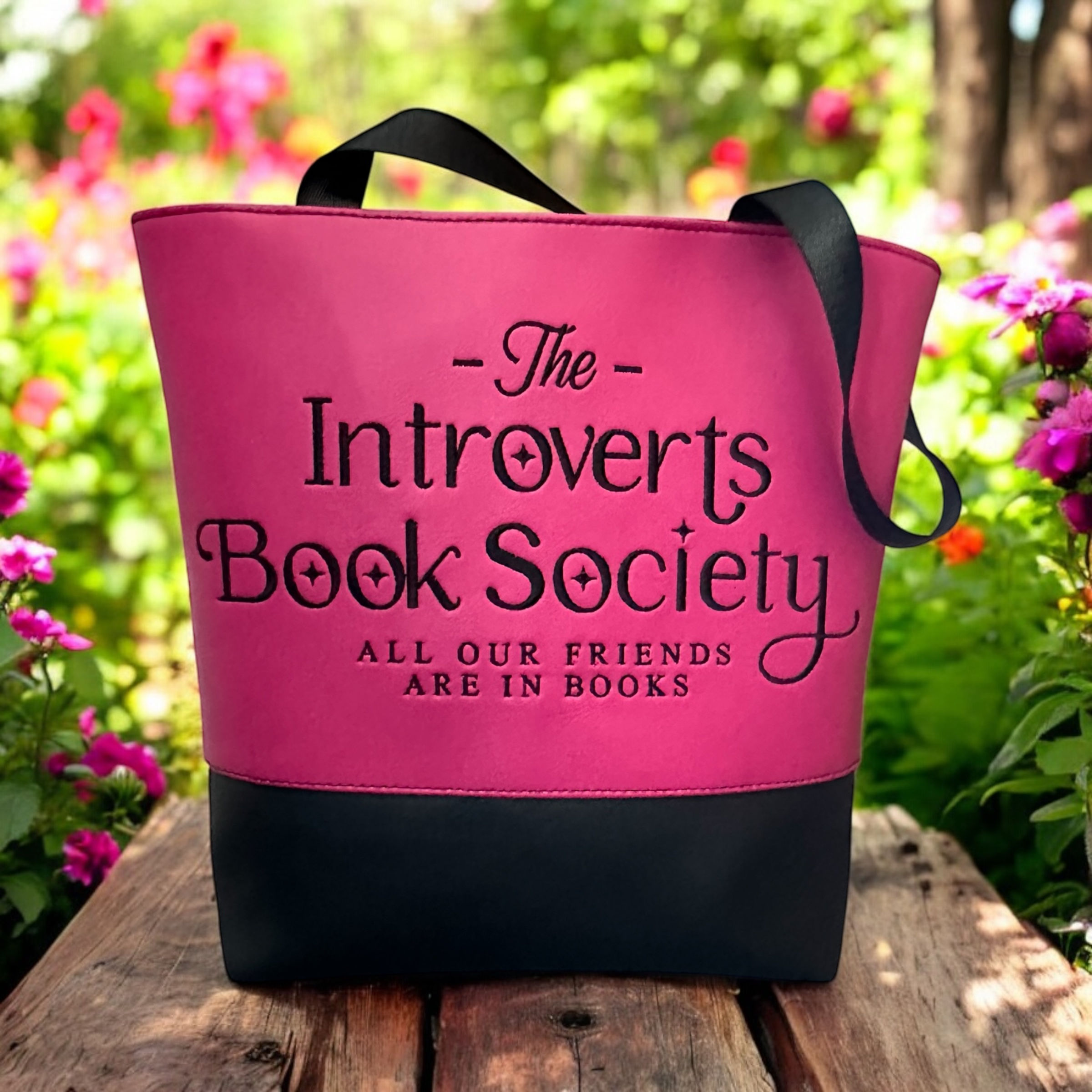 Introverts Book Society Tote Bag