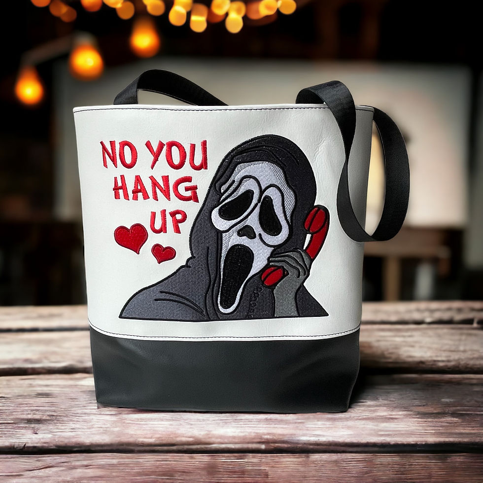 No You Hang Up White Tote Bag