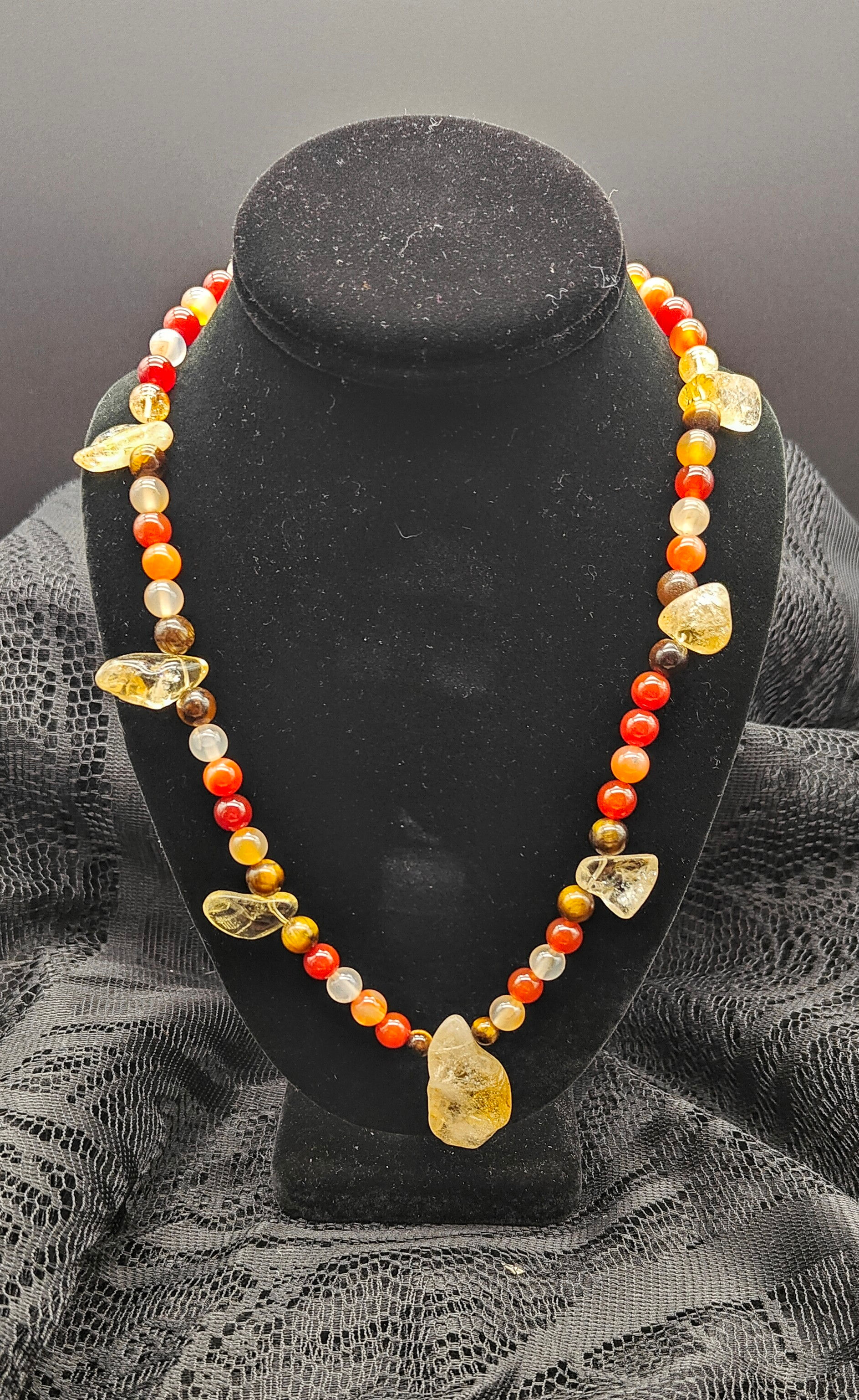 Citrine Chunk Necklace