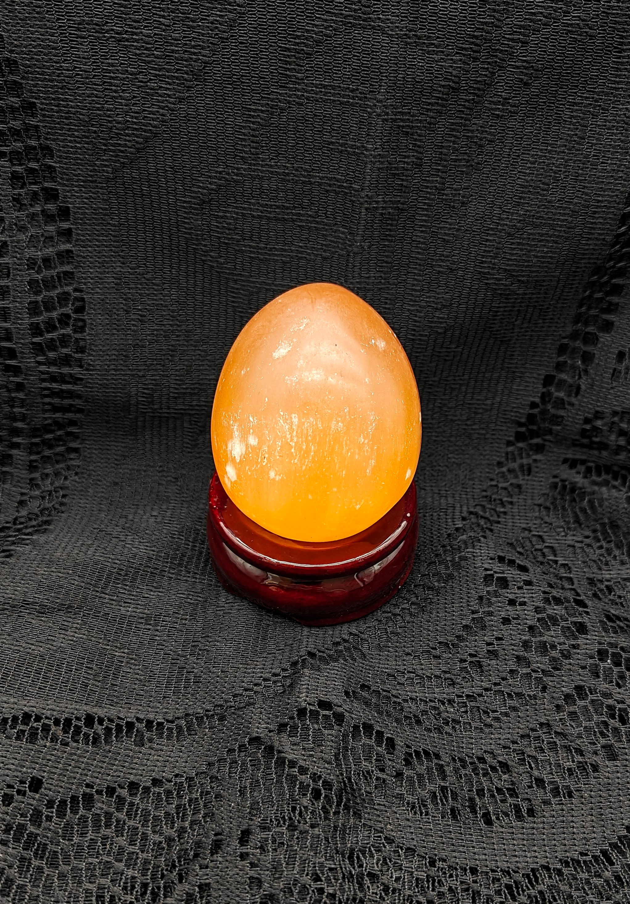 Orange Selenite Egg