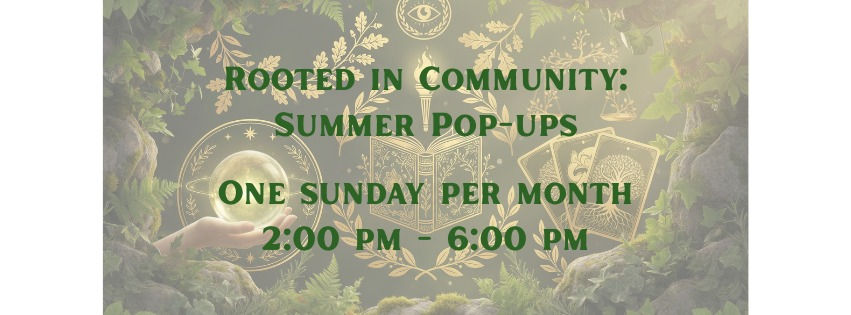 Rooted in Community Summer Pop-Ups