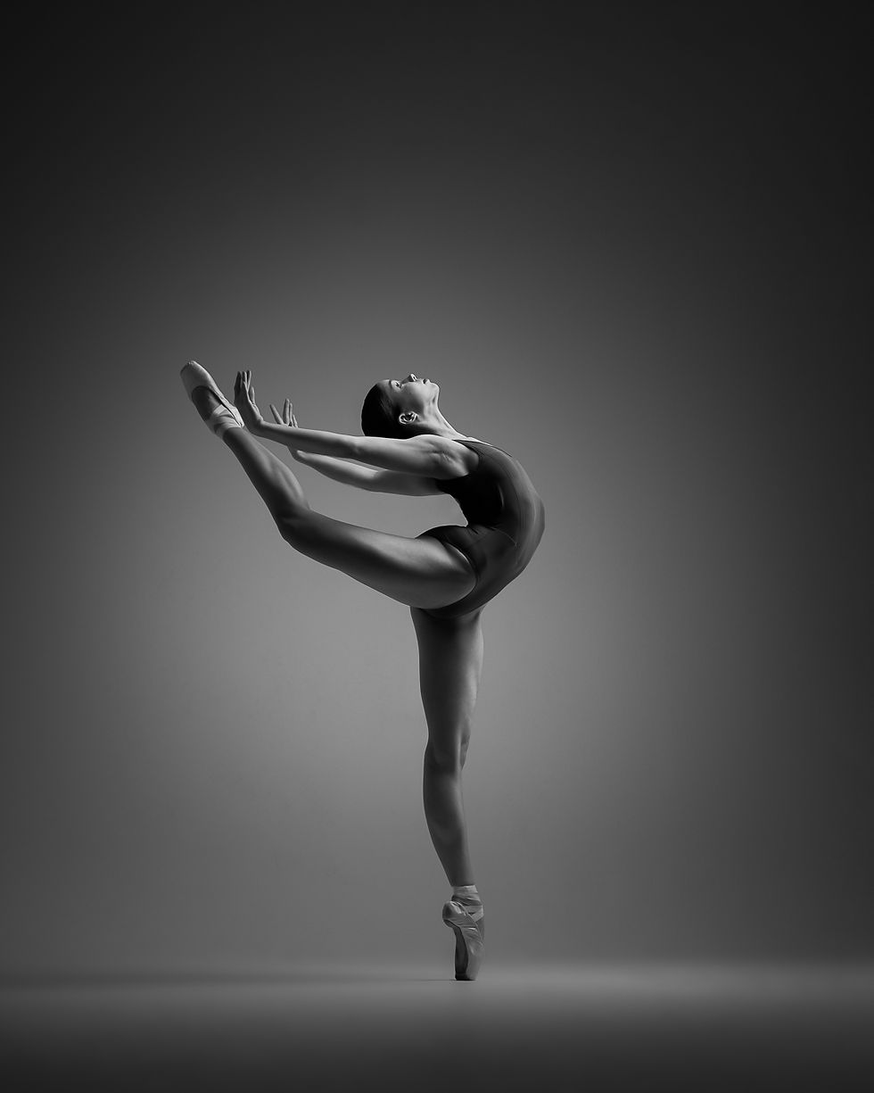 Attitude der Balletttänzerin Magdalena Knappe