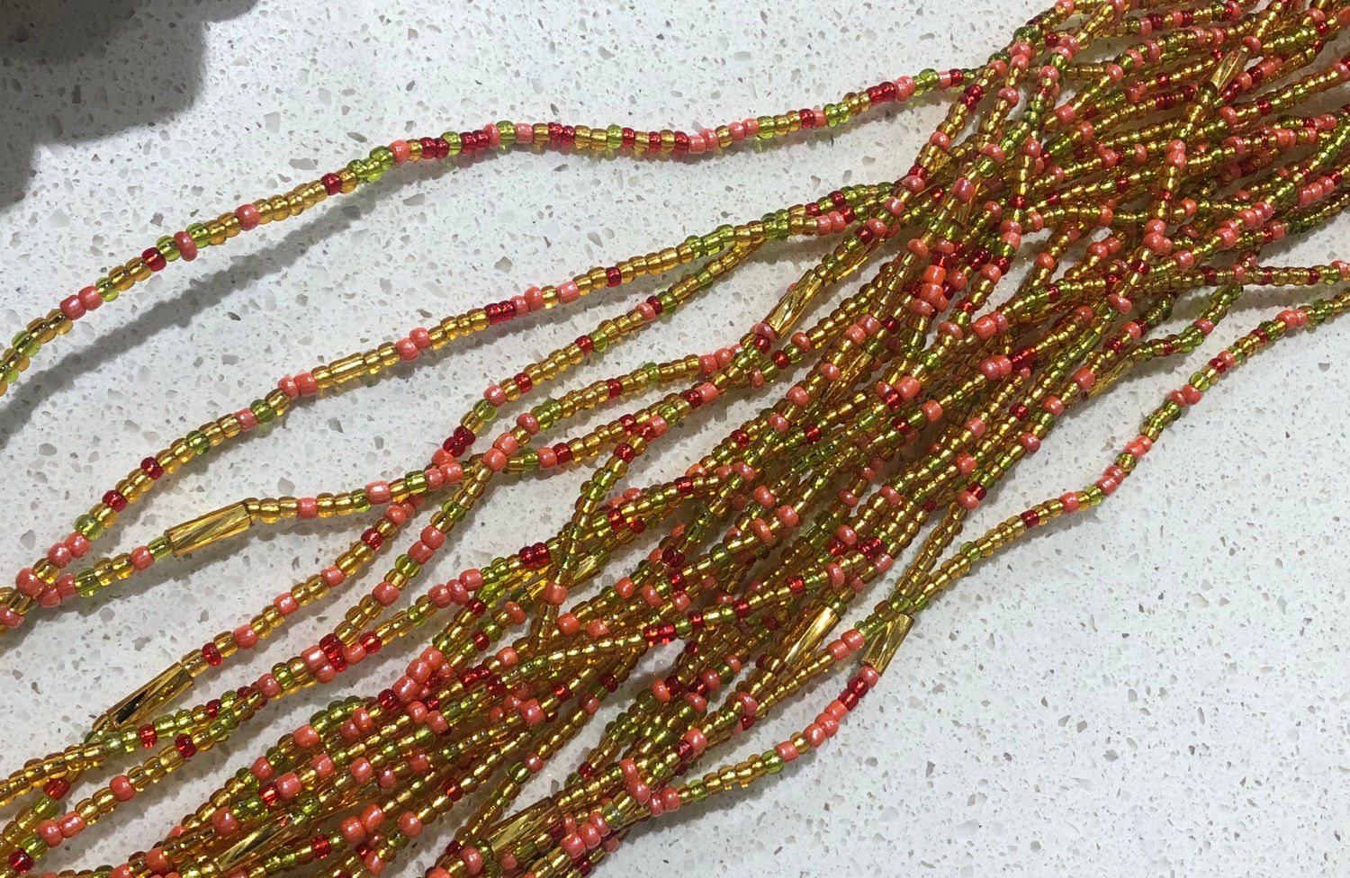 Hand made African waist beads (Toma)