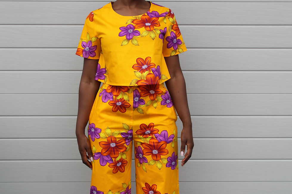 Thumbnail: Afia Crop & Pant Set