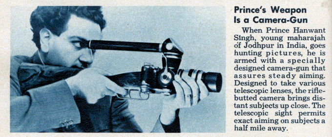 The Maharajah's camera gun