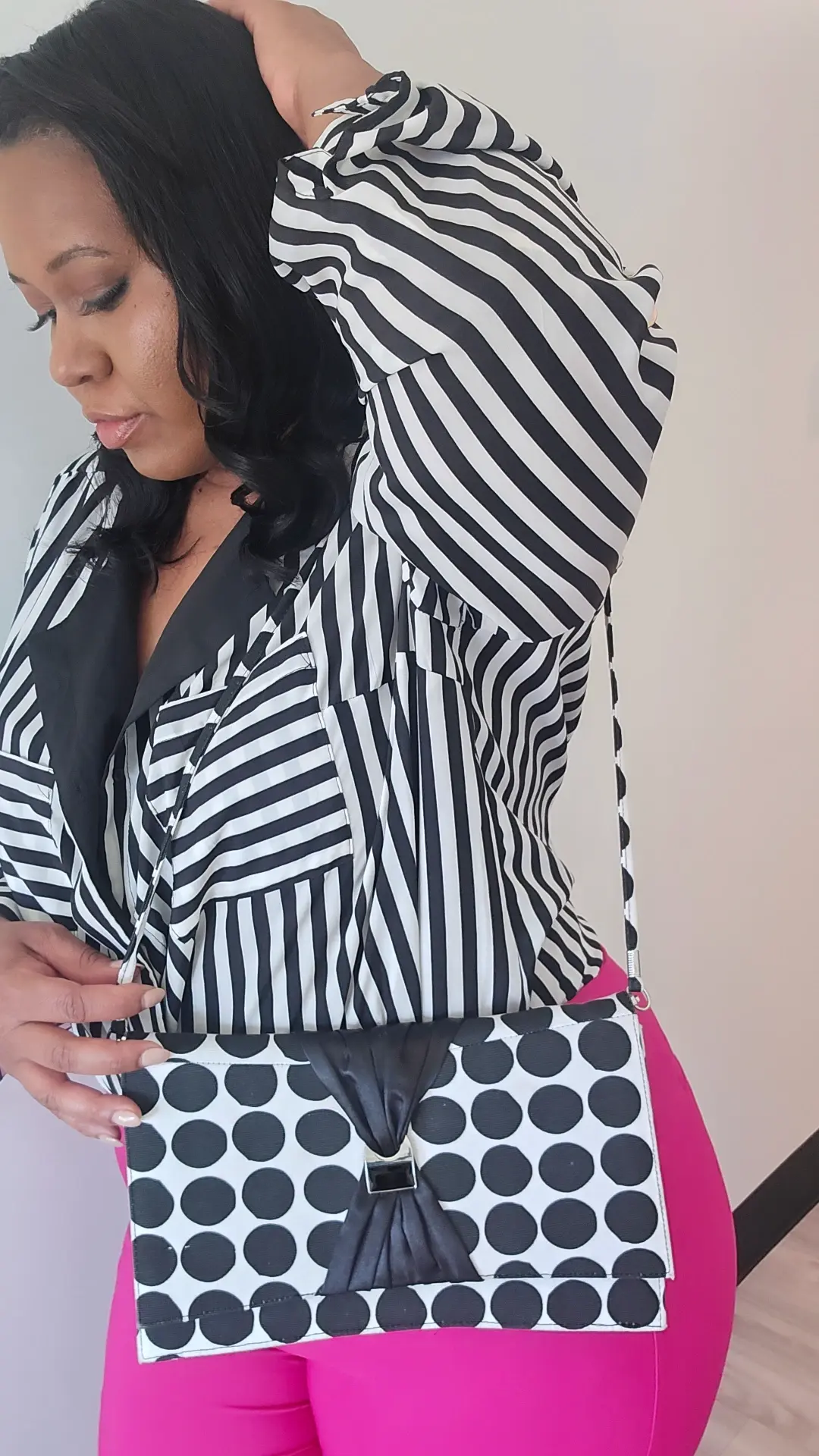 Vintage polka dot purse 