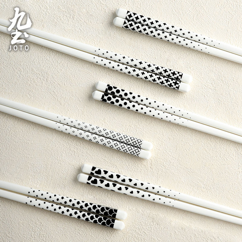 Thumbnail: JOTO - Ceramic Chopsticks for Home Use, Moisture-proof, Mold-resistant